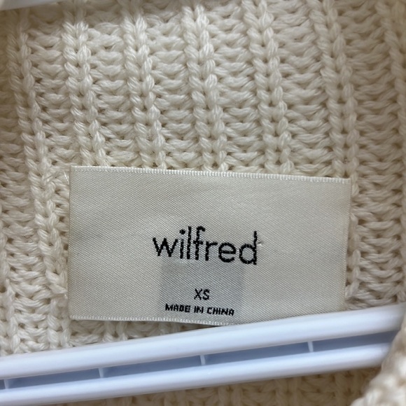 Aritzia Wilfred Montpellier Turtleneck Knit Sweater | Size XS Light Birch - Picture 6 of 9
